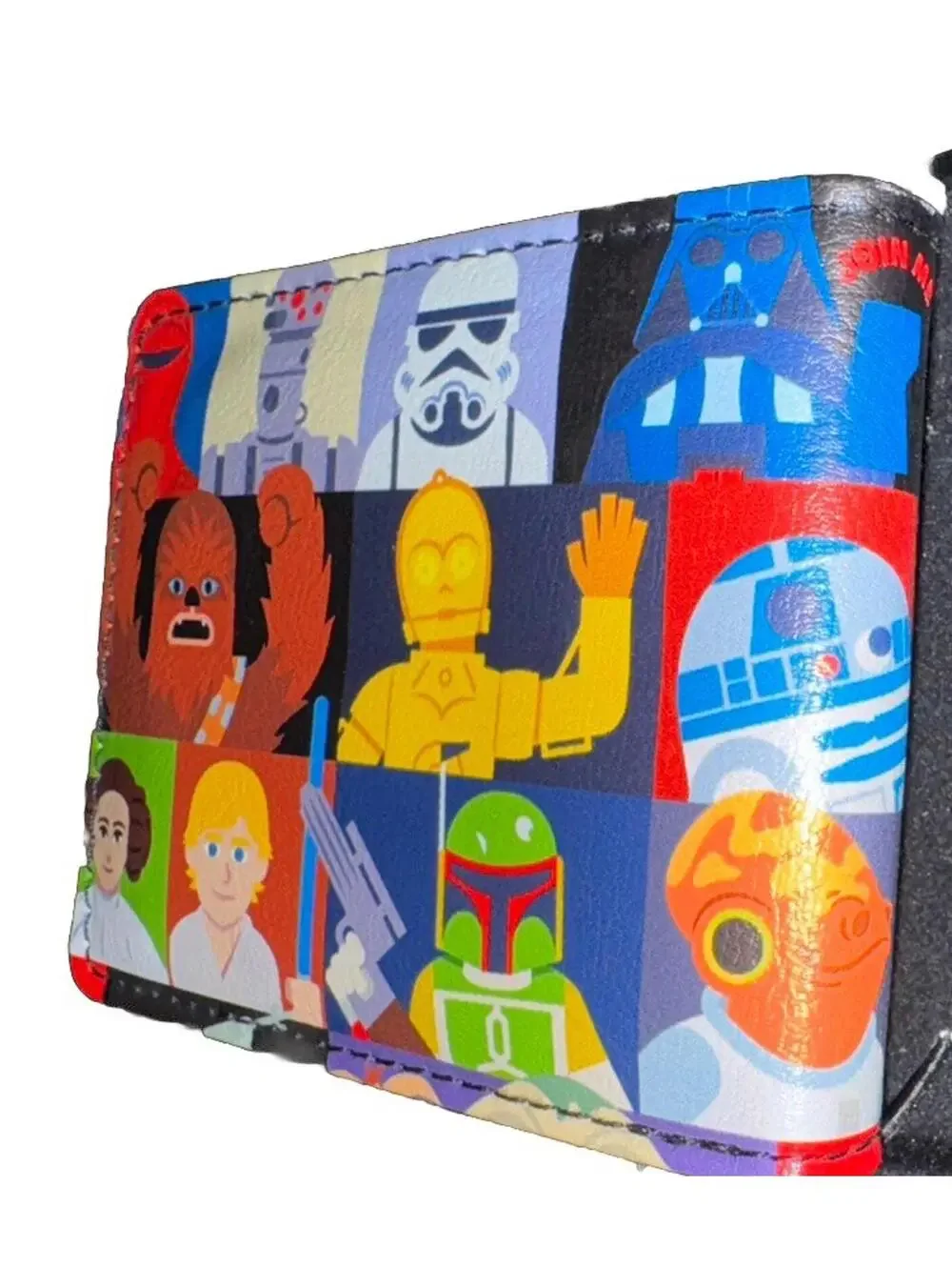 Buckle-Down Star Wars Classic Characters Pose Blocks Bifold Wallet
